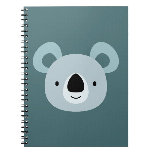 Caderno Espiral Arte de Aniversário de Panda para Crianças (Frente)