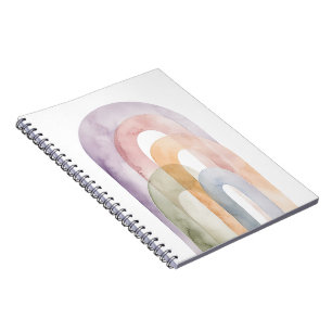 Caderno Espiral Arte de Arcada em Aquarela Etérea