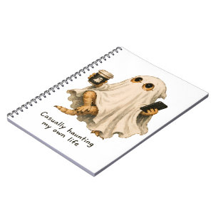 Caderno Espiral Arte de dragão barbudos assombrando casualmente a