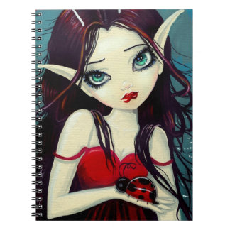 Caderno Espiral Arte de Fada Olho Grande da Joaninha