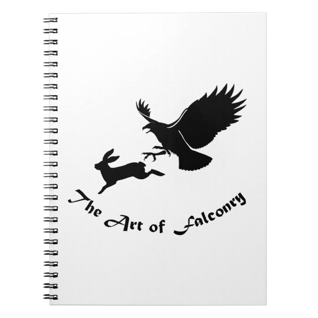 Caderno Espiral Arte de Falconry - Red Tail Hawk (Frente)