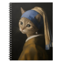 Arte de Gato Fofo Com Brinco de Pérola