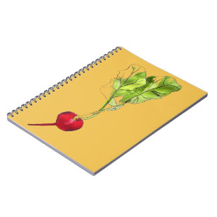 Caderno Espiral Arte de ilustração com aquarela vegetal