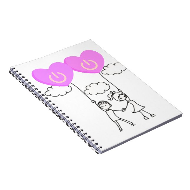 Caderno Espiral Arte de Romance Tech (Lado Direito)