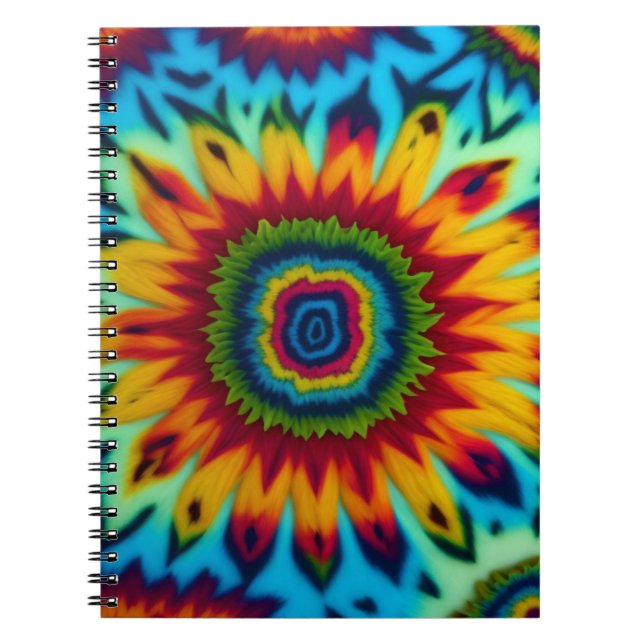 CADERNO ESPIRAL ARTE DE TIE DYE (Frente)