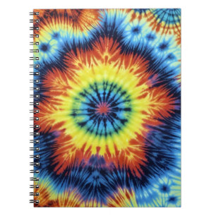 Caderno Espiral Arte de Tie Dye
