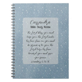 Caderno Espiral Arte de Versículos da Bíblia Cristã