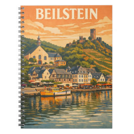 Caderno Espiral Arte de Viagem Antigo Beilstein Alemanha