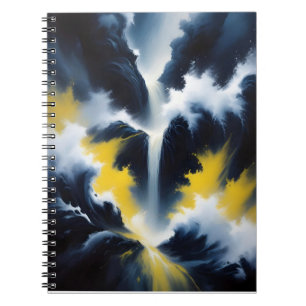 Caderno Espiral Arte de Wallpaper Poster de Paisagem abstrato