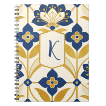 Arte Deco Personalizada em Azul Naval e Dourado co