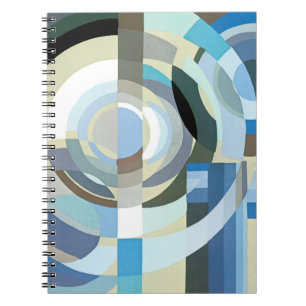 Caderno Espiral Arte Deco Pochoir Vintage Formas Geométricas Jazz