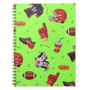 Caderno Espiral Arte desportiva a verde