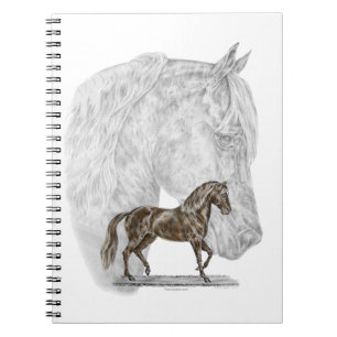 Caderno Espiral Arte do cavalo de Paso Fino