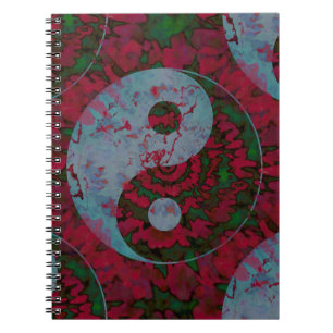 Caderno Espiral Arte do símbolo de Yin Yang