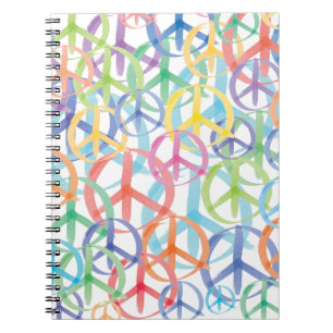 Caderno Espiral Arte dos Símbolos da Paz