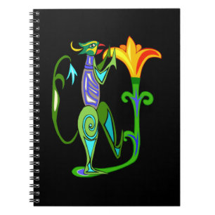 Caderno Espiral Arte Egípcia Com Notebook Espiral De Flor De Lotus