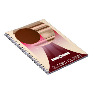 Caderno Espiral Arte Espacial Europa Clipper