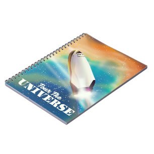 Caderno Espiral Arte espacial Tour The Universe.