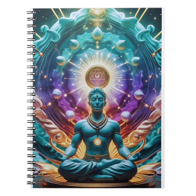 Caderno Espiral Arte Espiritual Sagrada Mandala (Frente)