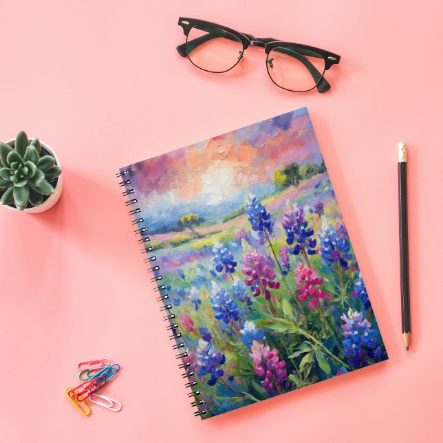 Caderno Espiral Arte Floral Abstrato (Criador carregado)