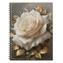 Caderno Espiral Arte Floral Elegante Design