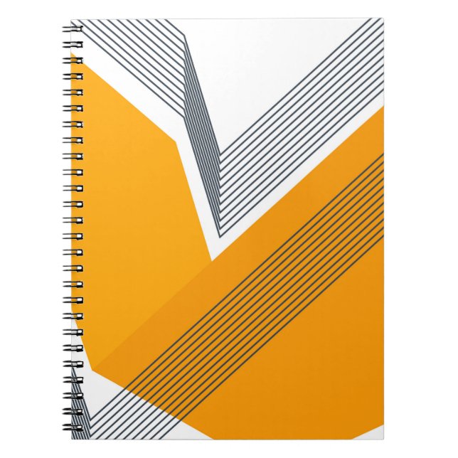 Caderno Espiral Arte geométrica moderna, legal, moderna, moderna,  (Frente)