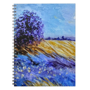 Caderno Espiral Arte impressionista fina, estilo Van Gogh