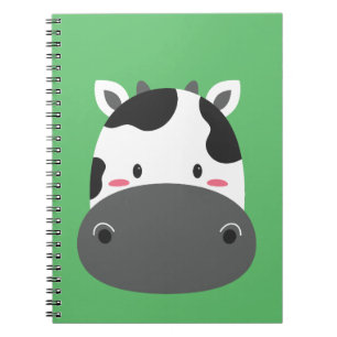 Caderno Espiral Arte Infantil de Aniversário de Vaca