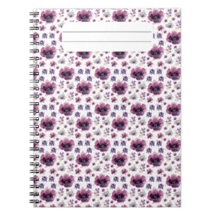 Caderno Espiral Arte Inspirado em Lavanda Feminina Suave