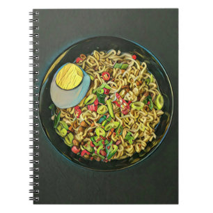 Caderno Espiral Arte Japonesa Para Amantes De Comida