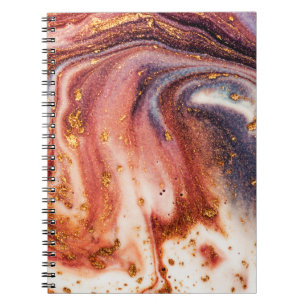 Caderno Espiral Arte luxuosa no estilo oriental. espiral de ouro, 