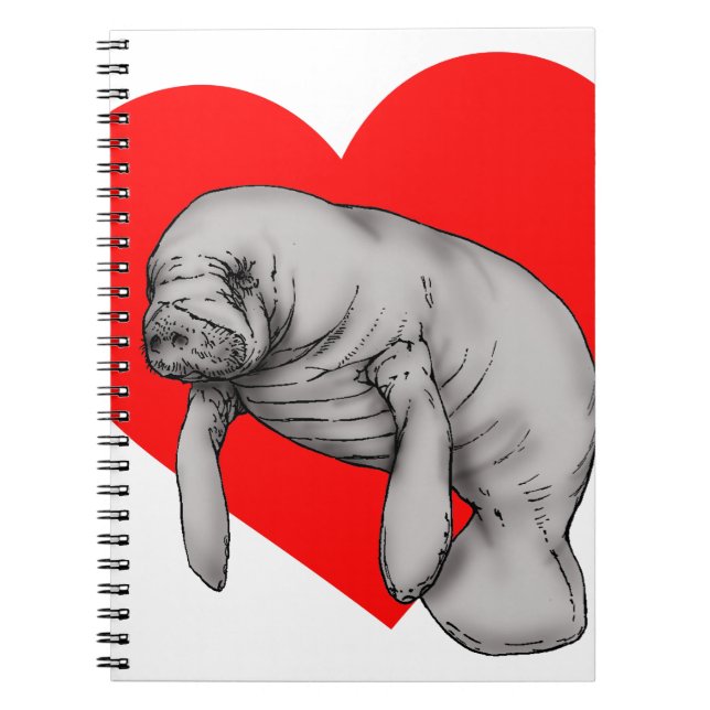 Caderno Espiral arte manateada (Frente)