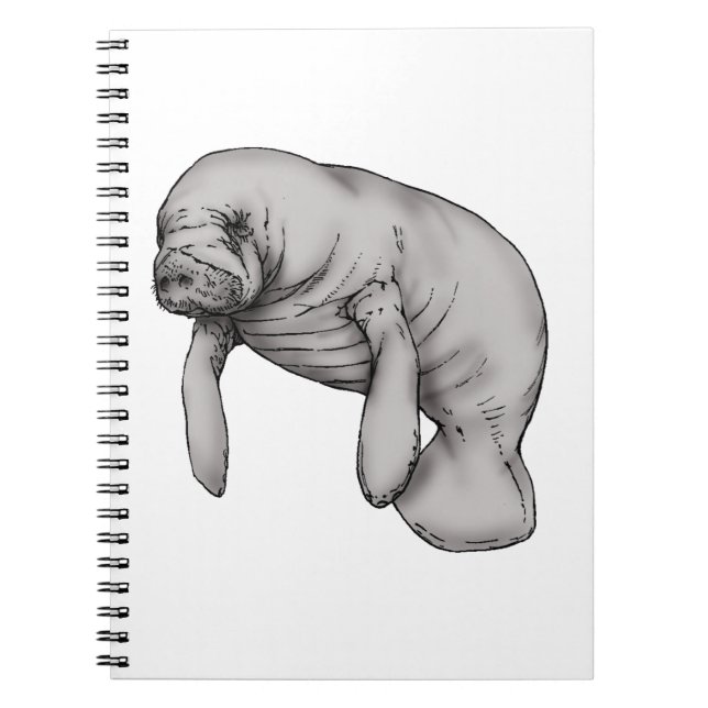 Caderno Espiral arte manateada (Frente)