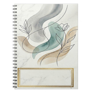 Caderno Espiral arte minimalista
