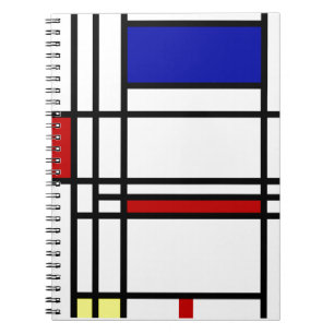 Caderno Espiral Arte moderna de Mondrian