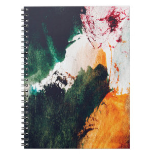 Caderno Espiral Arte moderna, pintura abstrato. Abstrato de arte