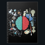 Caderno Espiral Arte musical Colorida Brain Science<br><div class="desc">Colorida Brain Science Music Art. Criativo Brain Scientist Musical.</div>