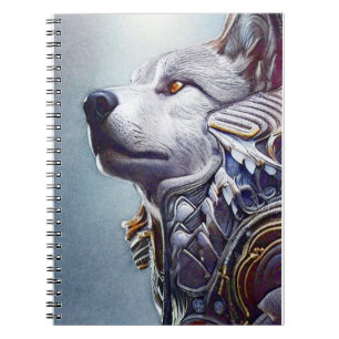 Caderno Espiral Arte na Cabeça de Lobo Inspirada em Vintage - Nost