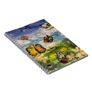 Caderno Espiral Arte Original de Primavera