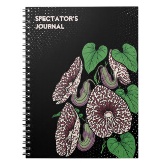 Caderno Espiral Arte Pop Aristolochia Floral Botânica