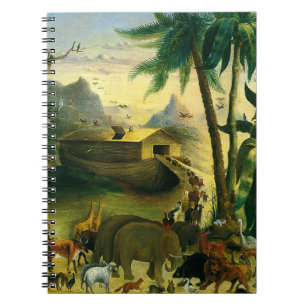 Caderno Espiral Arte popular do Victorian do vintage, a arca de