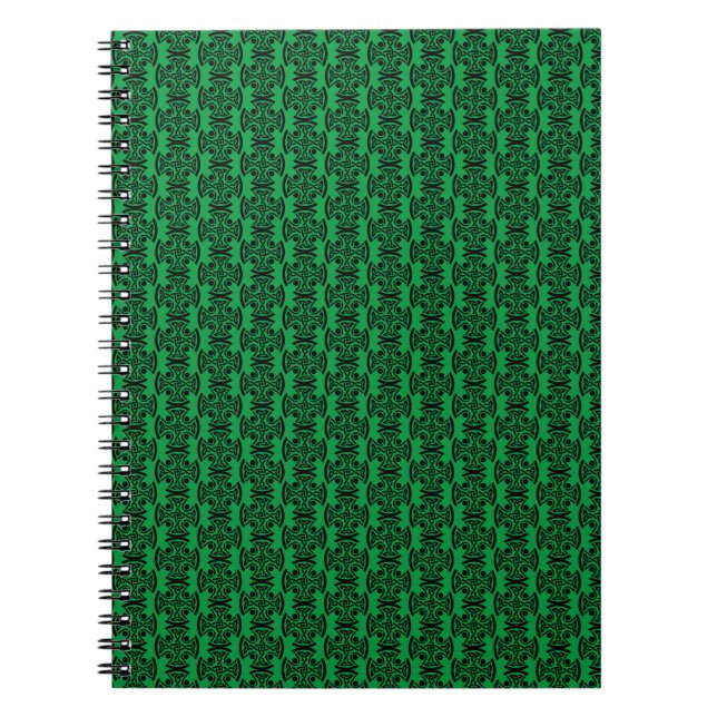 Caderno Espiral Arte Refinada da Antiga Cruz Celta com Entrelaçame (Frente)