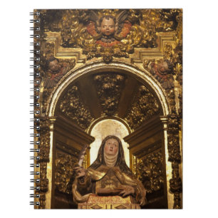 Caderno Espiral Arte religiosa representando Papais noeis Teresa
