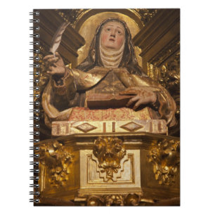 Caderno Espiral Arte religiosa representando Santa Teresa
