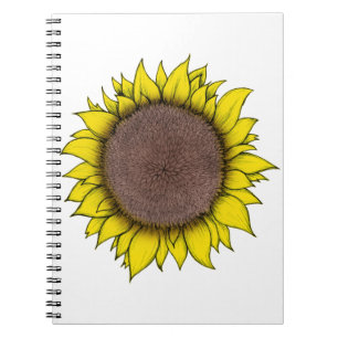 Caderno Espiral Arte Sunflower