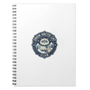 Caderno Espiral Arte Vetorial Snow Arctic Cat POD - Snow Arctic Ca