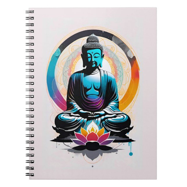 Caderno Espiral Arte Zen Budista (Frente)