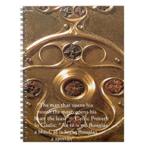 Caderno Espiral Artefato Celta e Presentes e Cartões