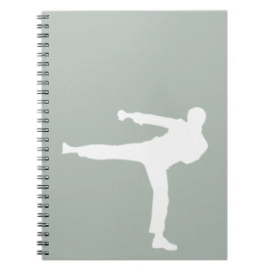Caderno Espiral Artes marciais da Cinza Cinza