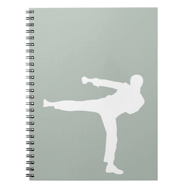 Caderno Espiral Artes marciais da Cinza Cinza (Frente)